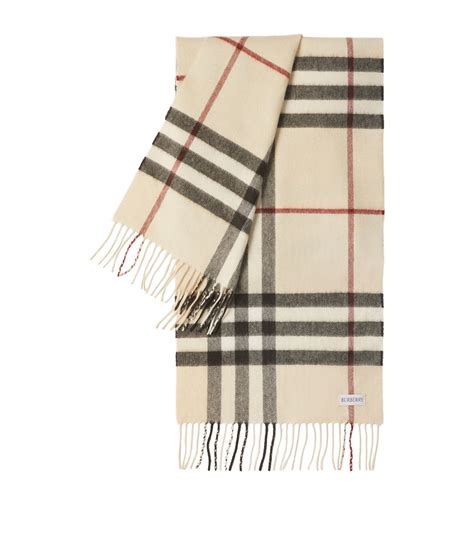 authentic burberry cashmere scarf tag|Burberry cashmere check scarf price.